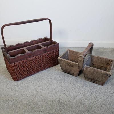 LOT 16F: Assorted Baskets for Storage, Entertaining & Organization