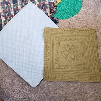 LOT 41F: Assortment of Tableware-Single Placemats, Linens & More