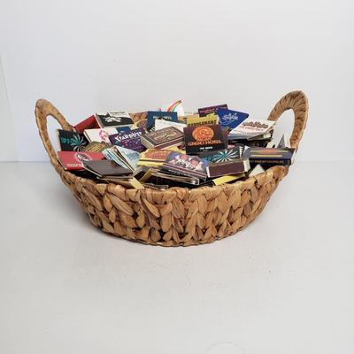 LOT 42F: Vintage Matchbook Collection in Basket