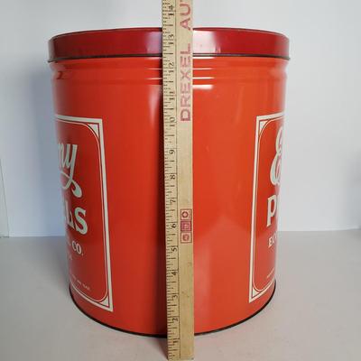 LOT 44F: Large Economy Pretzels Tin Filled with Corks