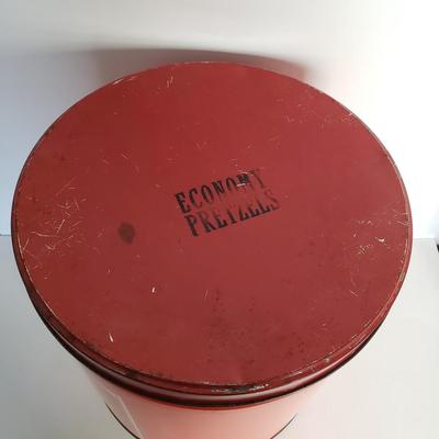 LOT 44F: Large Economy Pretzels Tin Filled with Corks