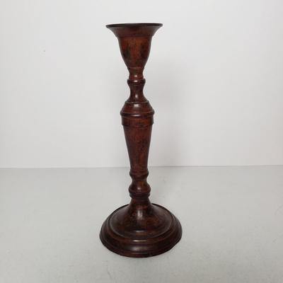 LOT 48F: Collection of Brass & Copper-Mortar & Pestle, Trinket Dishes, Candlesticks & More