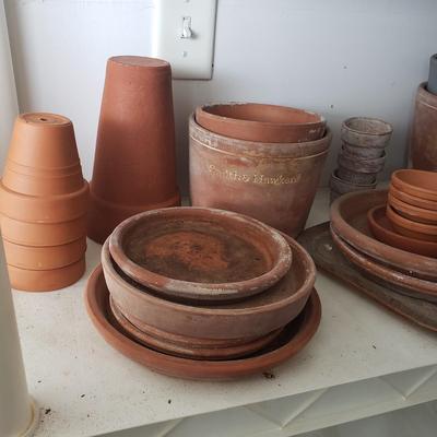 LOT 51P: Terracotta Planters of All Sizes-Smith & Hawken, Italian Made & Others