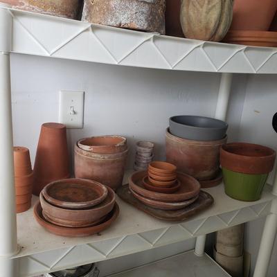 LOT 51P: Terracotta Planters of All Sizes-Smith & Hawken, Italian Made & Others