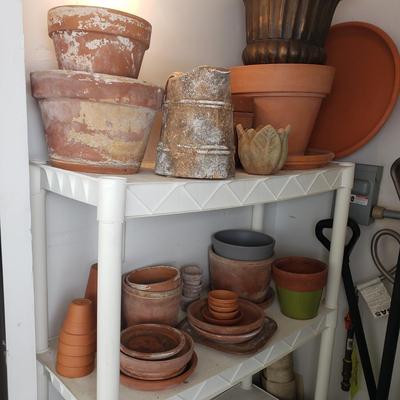 LOT 51P: Terracotta Planters of All Sizes-Smith & Hawken, Italian Made & Others