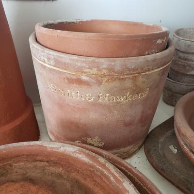 LOT 51P: Terracotta Planters of All Sizes-Smith & Hawken, Italian Made & Others