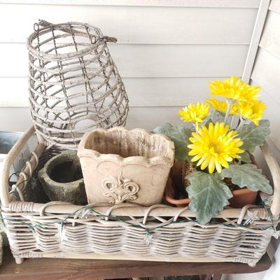 LOT 55P: Huge Assortment of Planters, Tools, Lanterns & Garden Necessities