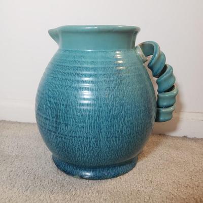 LOT 56F: Decorative Ceramics Pitchers & Floor Vase with Lighted Branch Florals