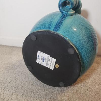 LOT 56F: Decorative Ceramics Pitchers & Floor Vase with Lighted Branch Florals