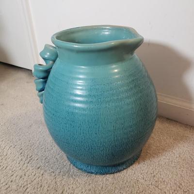LOT 56F: Decorative Ceramics Pitchers & Floor Vase with Lighted Branch Florals