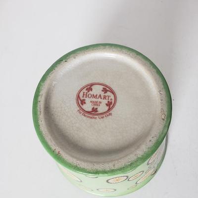 LOT 58L: Decorative Planters & Stoneware Jug