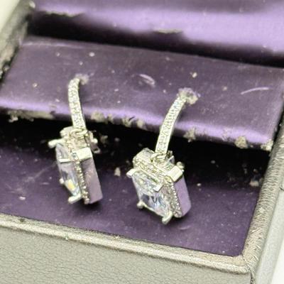 LOT 73J: New Sterling Silver Earrings: CZ, Contessa Di Capri & More (12.02g)