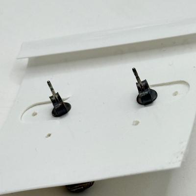 LOT 74J: 925 Sterling & Amber Earrings made in Poland & Pair of NWT Sterling Earrings(7.78g)