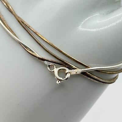 LOT 75J: Sterling Jewelry: 29" Chain & Three Pairs of NWT Earrings(12.1g without pendant)