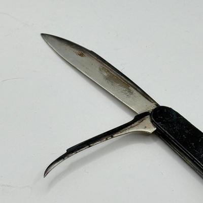 LOT 78J: Vintage Sterling Silver Pocket Knife w/ 2 Blades (24.37g)