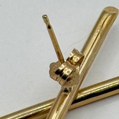 LOT 79J: 14kt Gold Pierced Earrings (3.72g)