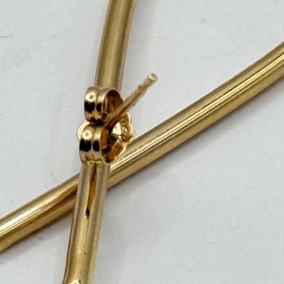 LOT 79J: 14kt Gold Pierced Earrings (3.72g)