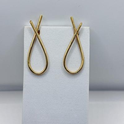 LOT 79J: 14kt Gold Pierced Earrings (3.72g)