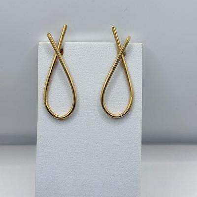LOT 79J: 14kt Gold Pierced Earrings (3.72g)