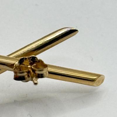 LOT 79J: 14kt Gold Pierced Earrings (3.72g)