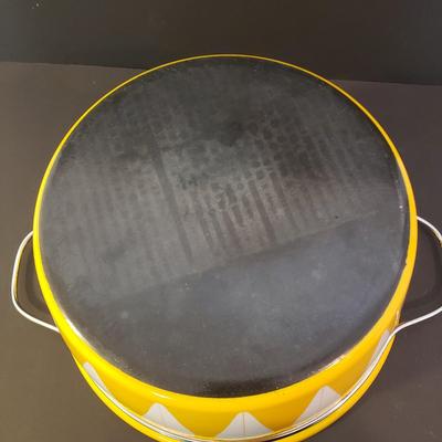 LOT 86F: Vintage MCM Catherineholm Enamel Lotus Pot- Large 12.5" Diameter