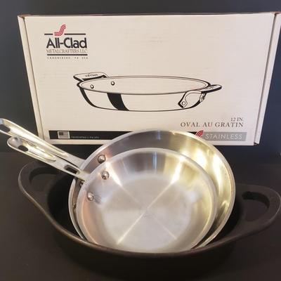 LOT 92L: All-Clad Pan Assortment-New in Box/Good Condition