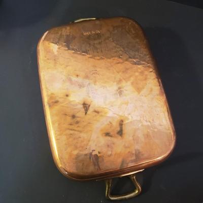 LOT 94K: Ruffoni Italian Frying Pan with Collection of Copper Pots & Pans