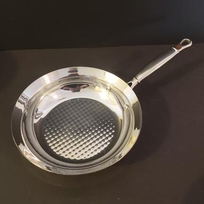 LOT 94K: Ruffoni Italian Frying Pan with Collection of Copper Pots & Pans