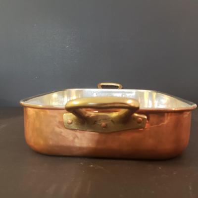 LOT 94K: Ruffoni Italian Frying Pan with Collection of Copper Pots & Pans