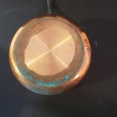 LOT 94K: Ruffoni Italian Frying Pan with Collection of Copper Pots & Pans