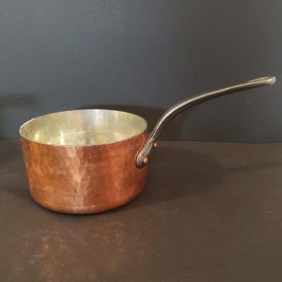 LOT 94K: Ruffoni Italian Frying Pan with Collection of Copper Pots & Pans