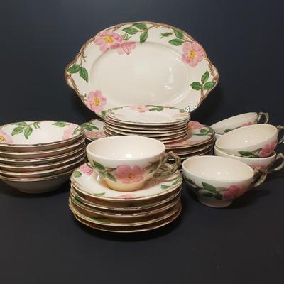 LOT 97L: Vintage Franciscan Desert Rose Serving Set