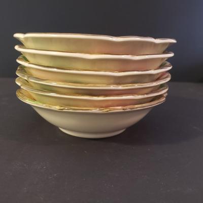 LOT 97L: Vintage Franciscan Desert Rose Serving Set