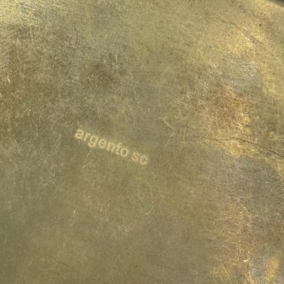 LOT 116J: Vintage Brass Rhinestone Crab Business Card Holder