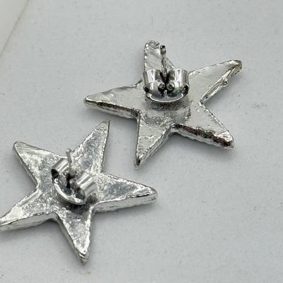LOT 117J: Stars + Moons Pierced Earrings, Heidie & Jo Star Charm Set, Peace Sign Earrings & More