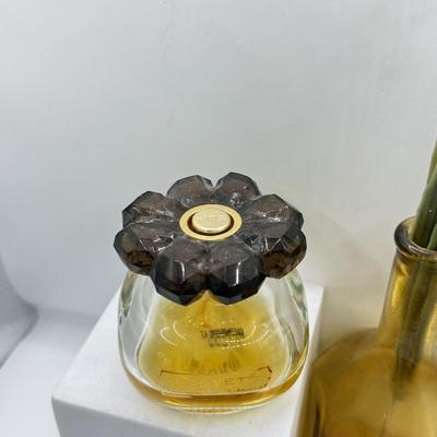 LOT 129K: Covet Perfume by Sarah Jessica Parker (opened), Vintage Reading Glasses, Powder Dish & More
