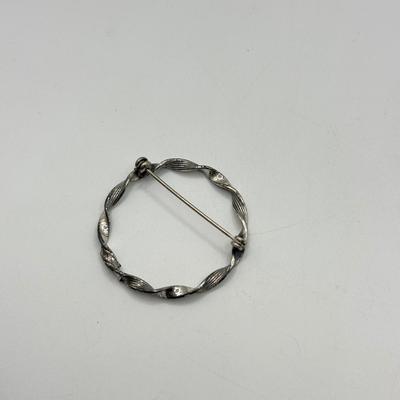 LOT 137J: Three Pairs New Mia Fiore Italian Sterling Silver Earrings w/ Matching 925 Earrings & Pin (14.18g)