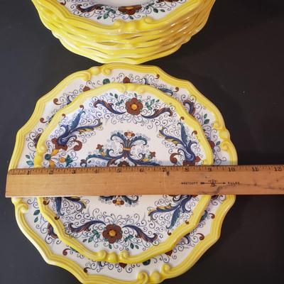 LOT 142L: Italian Ceramic Dinnerware with Italian Style Pitcher & Mug