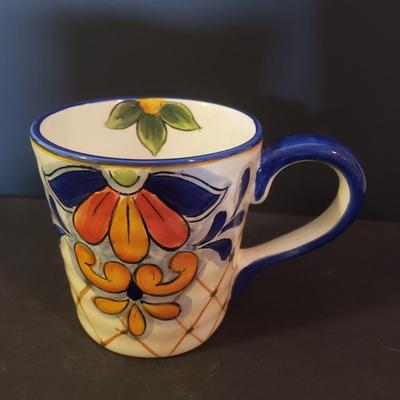 LOT 142L: Italian Ceramic Dinnerware with Italian Style Pitcher & Mug