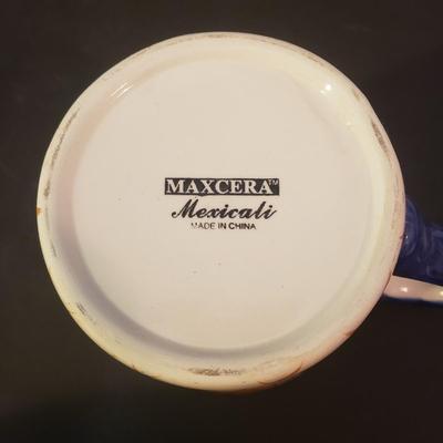 LOT 142L: Italian Ceramic Dinnerware with Italian Style Pitcher & Mug