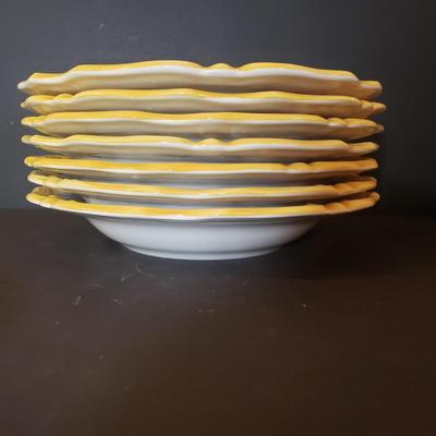 LOT 142L: Italian Ceramic Dinnerware with Italian Style Pitcher & Mug