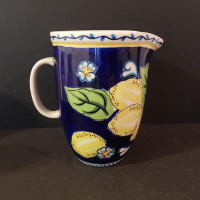 LOT 143K: Collection of Ceramics from Around the World & Starbucks Barista Lemon Pitcher