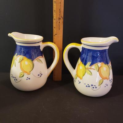LOT 143K: Collection of Ceramics from Around the World & Starbucks Barista Lemon Pitcher
