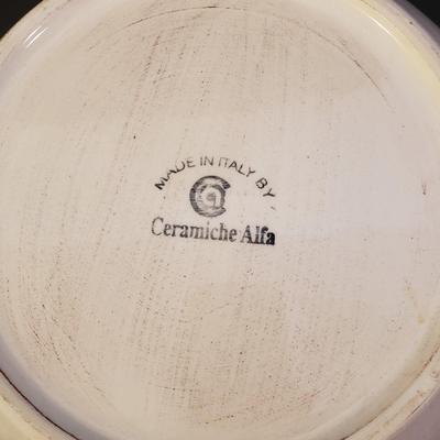 LOT 144L: Imperia Italian Pasta Maker, New Pasta Drying Rack & Large Serving Dishes