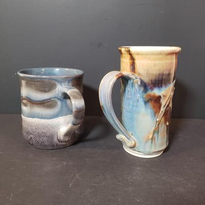LOT 146K: Art Pottery Butter Crocks, Mugs & More