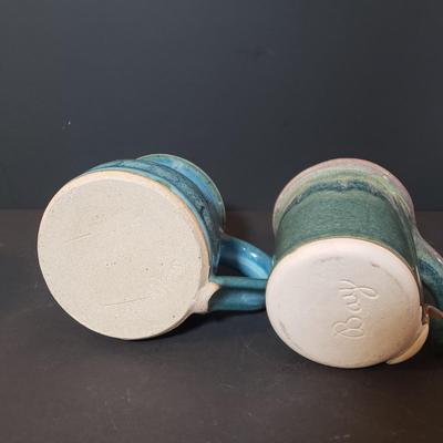 LOT 146K: Art Pottery Butter Crocks, Mugs & More