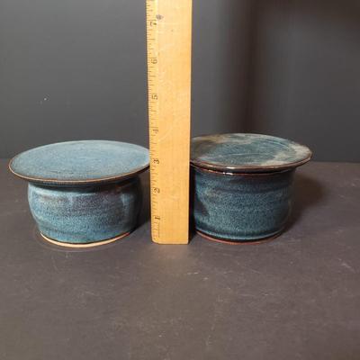 LOT 146K: Art Pottery Butter Crocks, Mugs & More