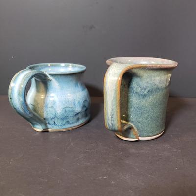 LOT 146K: Art Pottery Butter Crocks, Mugs & More