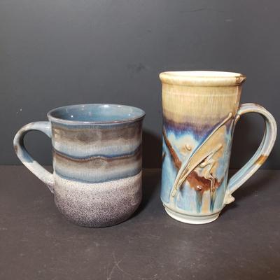 LOT 146K: Art Pottery Butter Crocks, Mugs & More