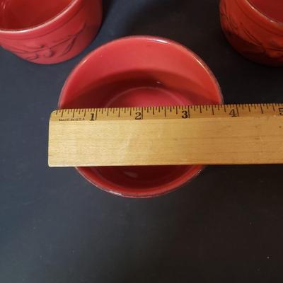 LOT 147L: Italian Terracotta Servingware & Ceramic Ramekins